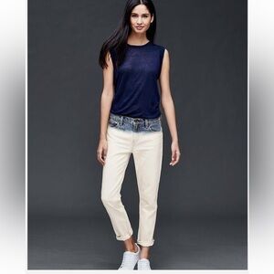 GAP ORIGINAL 1969 best girlfriend dip dye jeans Size 25 mid rise relaxed
